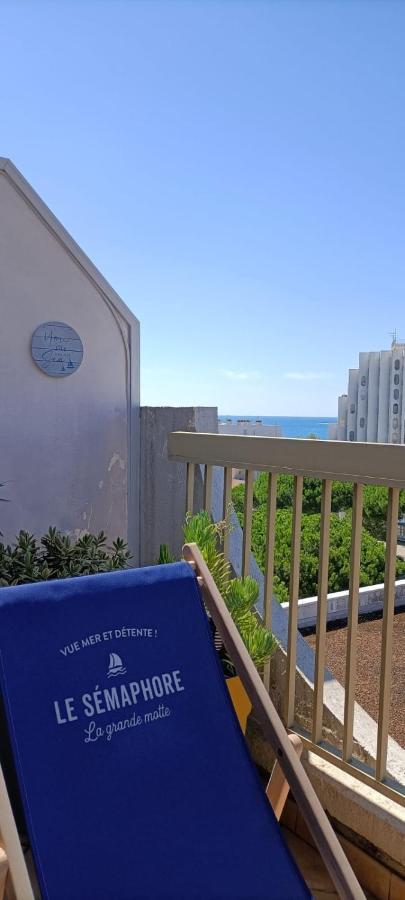 Le Semaphore - Studio Climatise, Grande Terrasse Vue Mer - Parking, Wifi لا غراند موت المظهر الخارجي الصورة